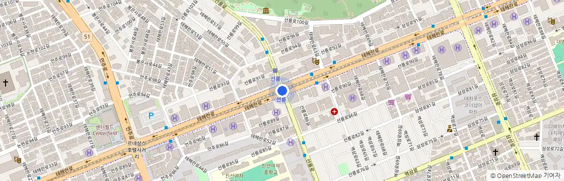 목요일 공방 위치 안내 지도
